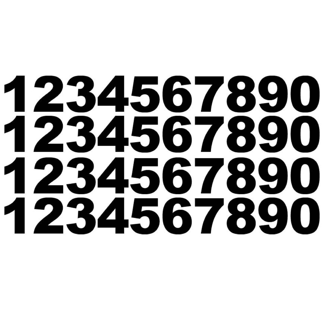 Shop Numbers Design Store Numbers Sticker Decal Sign Business Home Window Door Wall Vinyl ...
