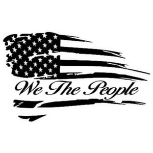 We the People American Flag Decal Sticker. Car, Window