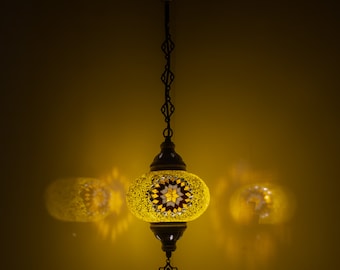 Lustre suspendu en mosaïque turque, 5 variantes, lampe suspendue faite à la main, luminaires marocains colorés pour décoration de chambre à coucher et de maison