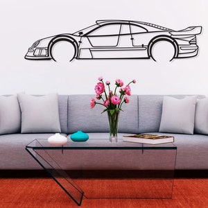 Classic Mercedes Automotive Wall Art Metal Car Wall Decor Gift For Car Lovers Car Silhouette Gift Automotive Art Large Metal Wall Art Cars