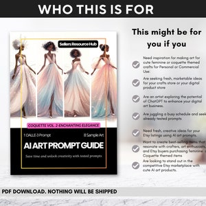 Enchanting Elegance Feminine DALL E 3 Art Prompt Guide | ONE tested text to image prompt for, soft girl aesthetic coquette clipart