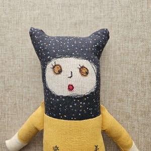Luna OOAK Fabric Rag Doll - Etsy