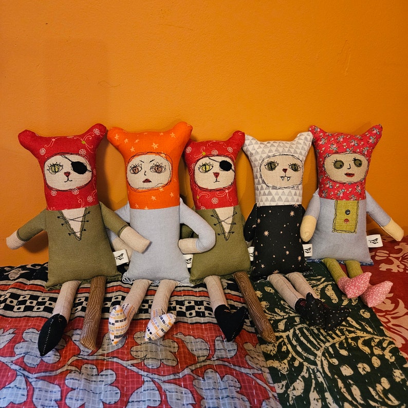 Grumpy Gail - Handmade Grumpy Mad Rag Doll Art - Etsy