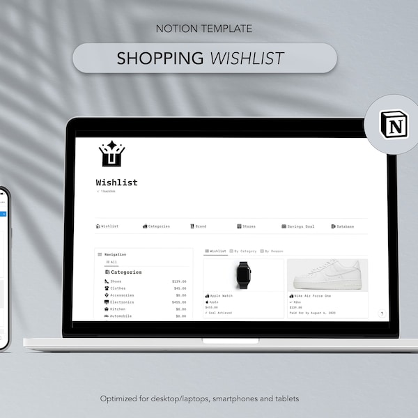 Notion Wishlist Template - Organize Your Desires and Prioritize Your Purchases