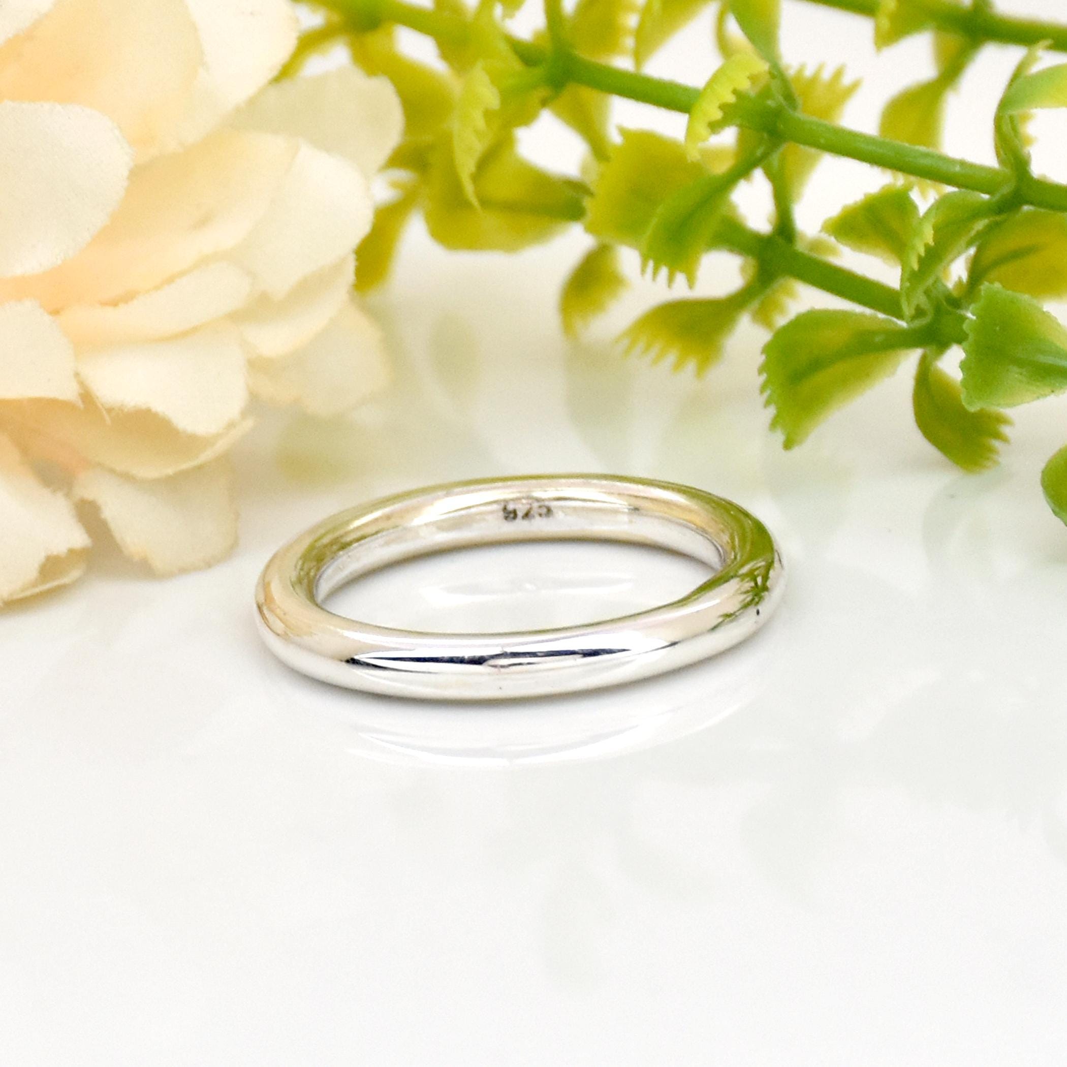 KnSam Il Anello Nuziale,Anello In Argento,in Possesso Di Fiori Oro - Foto 7