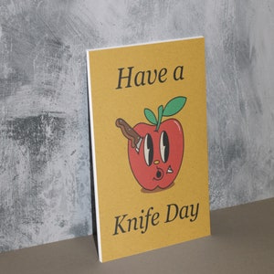 Have a Knife Day Print Poster Retro Poster Vintage Druck Kunst Pop Art 20er 30er 40er 50er 60er Wandkunst Wanddeko Moderne Deko Comic image 4