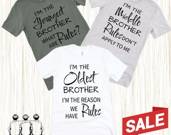 Funny Brother T-Shirt: Matching Sibling Outfit, Family Tees