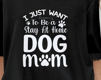 Lustiges Hunde Mama T-Shirt, Pfoten Abdruck T-Shirt, Hunde Liebhaber Geschenk