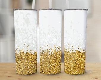 Glitter 20 oz Skinny Tumbler Sublimation Design, Straight & Tapered Wrap, Tumbler Wrap, Tumbler Png, Instant Download