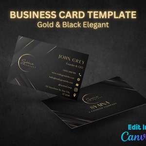 Editable Business Card Template, Business Card Template Instant Download Printable DIY