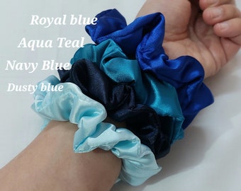 Bundle of Scrunchies,Birthday Gifts,Set Of Premium Silk Scrunchies,100% Mulberry Silk Scrunchies,Gifts For Her,Elastic Hair Tie,Hair Clips