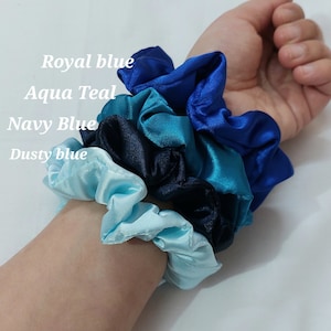 Bundle of Scrunchies,Birthday Gifts,Set Of Premium Silk Scrunchies,100% Mulberry Silk Scrunchies,Gifts For Her,Elastic Hair Tie,Hair Clips