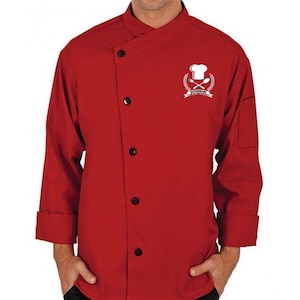 Unisex Chef Jacket with Name, Child&#39;s Chef Coat,Personalized Chef Coat for Men,Chef Jacket,Custom Logo Embroidered Chef Coat,Chef Attire