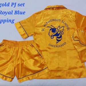 Cheer Team Pajamas,School Team Shorts set,College Team PJ&#39;s,Personalised Pjs,Satin Pj,DST Pyjamas,Zeta Phi Beta Pjs,Wake up and Hit zero Pjs