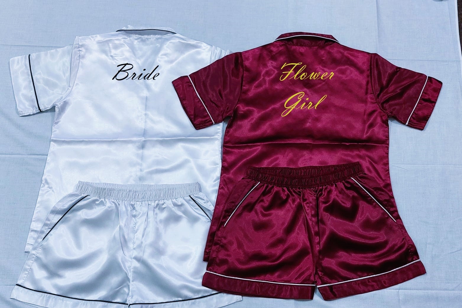 Satin Button Up Pajama Set GYRATEDREAM Boys Girls Satin Pajamas