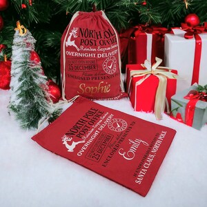 Saco de Papai Noel personalizado, quebra-nozes de Natal, bailarina, rena, saco de presente para o Natal, caixa de entrega especial para a véspera de Natal, saco de presente de feriado