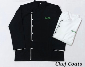 Unisex Chef Jacket with Name, Child's Chef Coat,Personalized Chef Coat for Men,Chef Jacket,Custom Logo Embroidered Chef Coat,Chef Attire