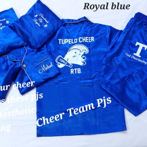 Cheer Team Pajama Set,School Team Shorts set,College Team PJ's,Dreaming of Zero Deductions Cheer Pajamas,Personalised Pjs,Cheer Leader set