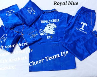 Cheer Team Pajama Set,School Team Shorts set,College Team PJ's,Dreaming of Zero Deductions Cheer Pajamas,Personalised Pjs,Cheer Leader set