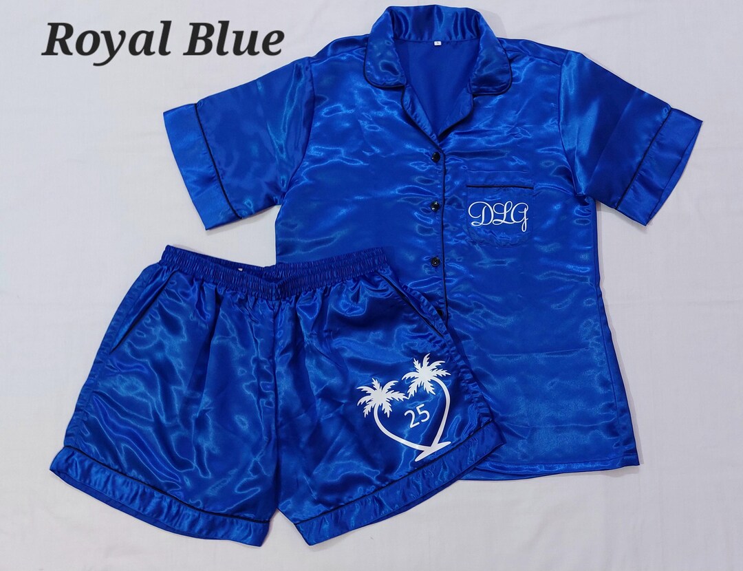 Birthday Queen Pjs,satin Pyjamas,bridesmaid Pyjama Set,bridal Party Pj ...