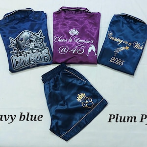 Cruising on a Wish Pjs,Personalized PJ set,Custom Pj Satin Pyjama sets,Disney Cruise Family Pajamas,Disney Theme Pjs,Minnie Mickey Pjs,Gifts
