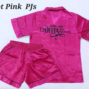 Cheer Team Pajamas,School Team Shorts set,College Team PJ&#39;s,Personalised Pjs,Satin Pj,DST Pyjamas,Zeta Phi Beta Pjs,Wake up and Hit zero Pjs