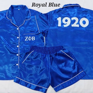 Royal Blue Pjs Etsy Canada