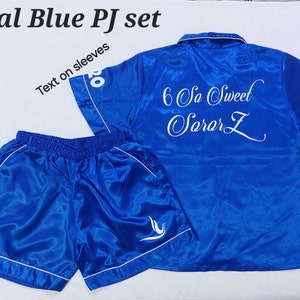 Zeta Phi Beta PJs,Sorority PJs,Cheer Team Pajama Set,School Team Pj set,College PJ&#39;s,Personalised Pjs,Satin Pjs,Your Text Pjs,custom text Pj