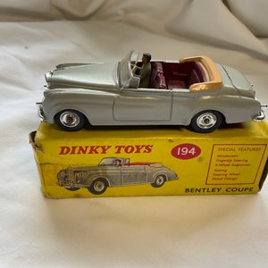 Dinky Toys N°194 – Bentley Coupé Cabriolet Havane – Échelle 1/43 – Jamais Joué En Boîte