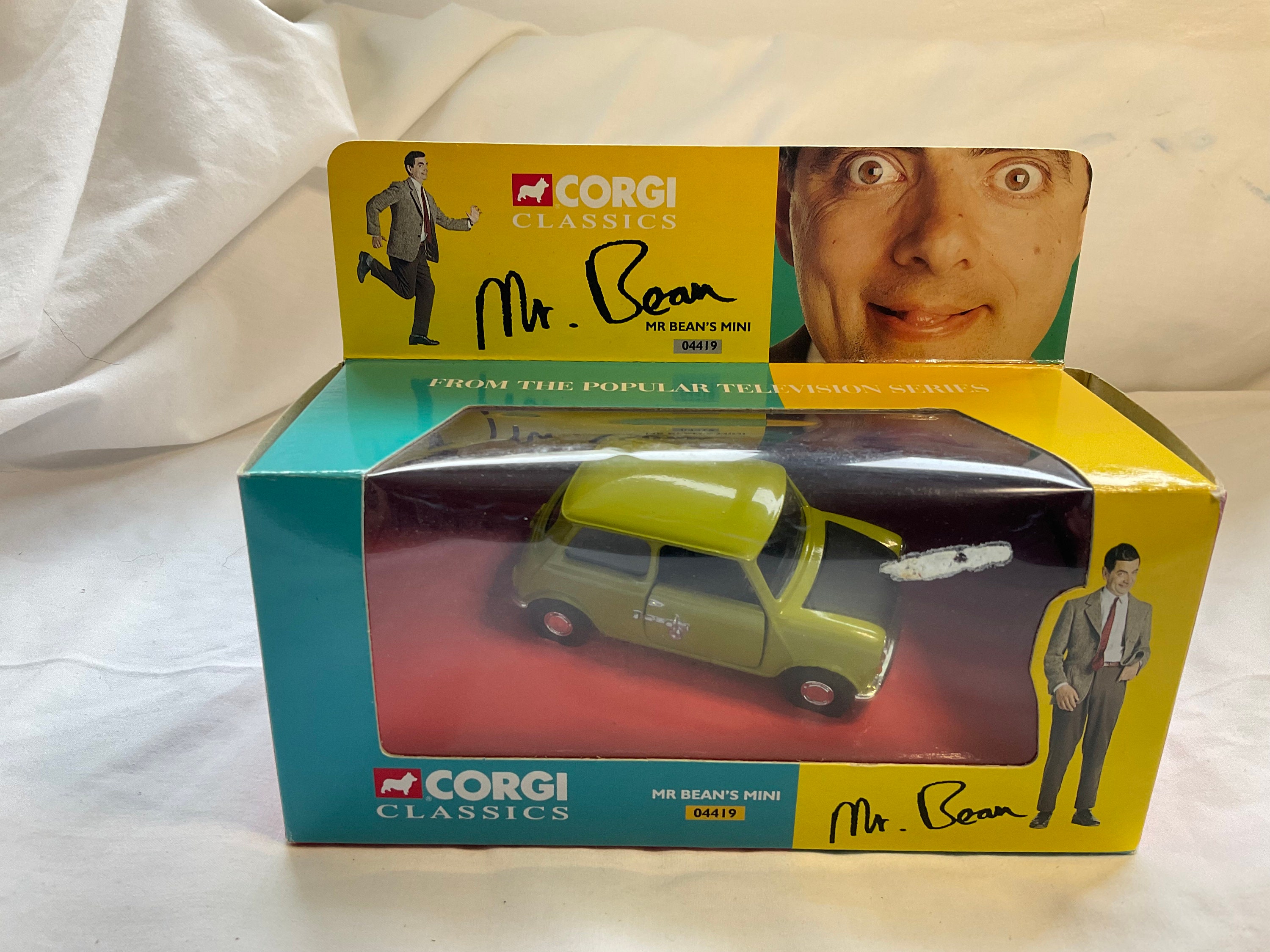 Modelo Corgi del Mini de Mr Bean, de la popular serie de