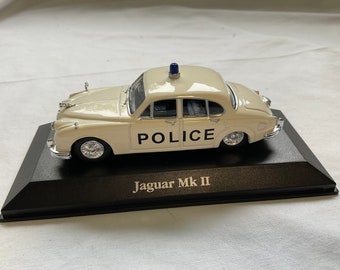 Jaguar Mk 2 in white with Police livery