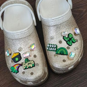 St Patrick's Day Shoe Charms: Lucky Clover Accessories