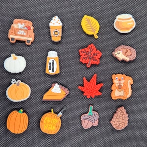 Fall Shoe Charms| Cute Shoe Charms | Autumn Harvest Charms | Shoe Accessories | Fall Gifts