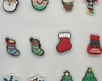 Adornos navideños para zapatos / Accesorios para zuecos navideños, Regalos para rellenar calcetines