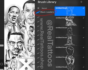 Black leaders *Procreate BrushSet