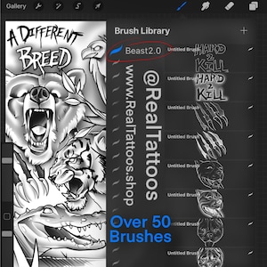 Beast 2.0 Procreate-borstelset