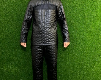 Custom Size Darth Vader  Inspired Leather Suit - Embrace the Dark Side in Tailored Comfort