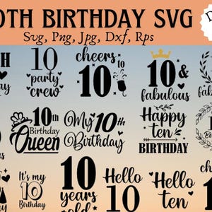 Geburtstags-Svg, 10. Geburtstags-Svg, 10. Geburtstagsgeschenk, 10. Geburtstags-Shirt, alles Gute zum Geburtstag-Svg, es ist mein Geburtstags-Svg, Geburtstags-Squad-Svg