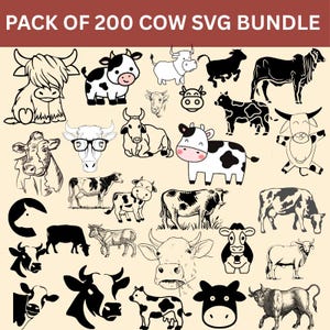 200 Funny Highland Cow SVG Bundle – 200 Hilarious Highland Cow Quotes and Sayings for Cricut, Sublimation, T-Shirts, Farm Animal PNG Designs