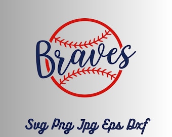 Braves Baseball SVG: Sport Shirt Design Clipart (Digital Download)