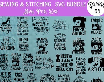 Quilting SVG Bundle: Sewing & Stitching Designs (Digital Download)