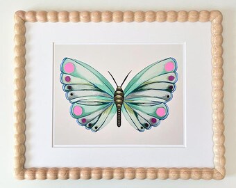 Butterfly Art Print: Home and Nursery Decor