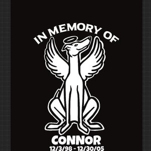 CUSTOM Hound Memorial Vinyl Decal