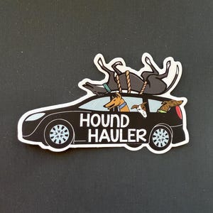 Hound Hauler Dog Sticker Decal