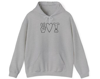 Peace Love Houndies -  Heavy Blend™ Hooded Sweatshirt