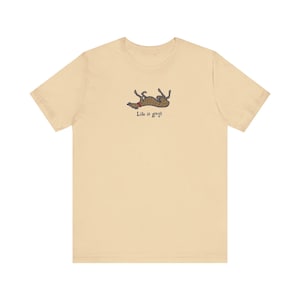 Life is Greyt Brindle Greyhound - Unisex Crewneck Tee
