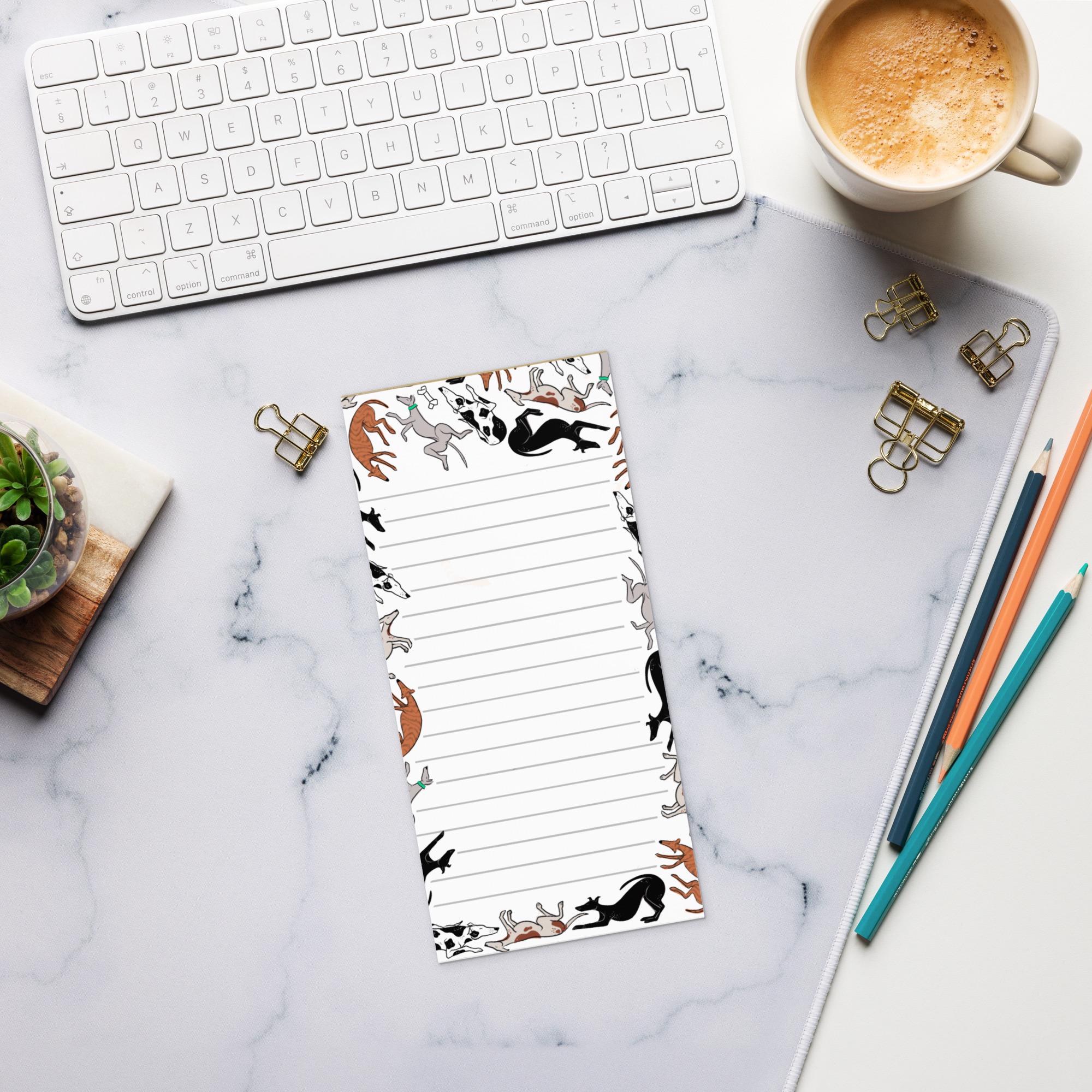 thumbnail interactive-video image 1 of Dog Paw Print Magnetic Notepad – Refrigerator List Pad For Dog Moms & Dads 1 of 5