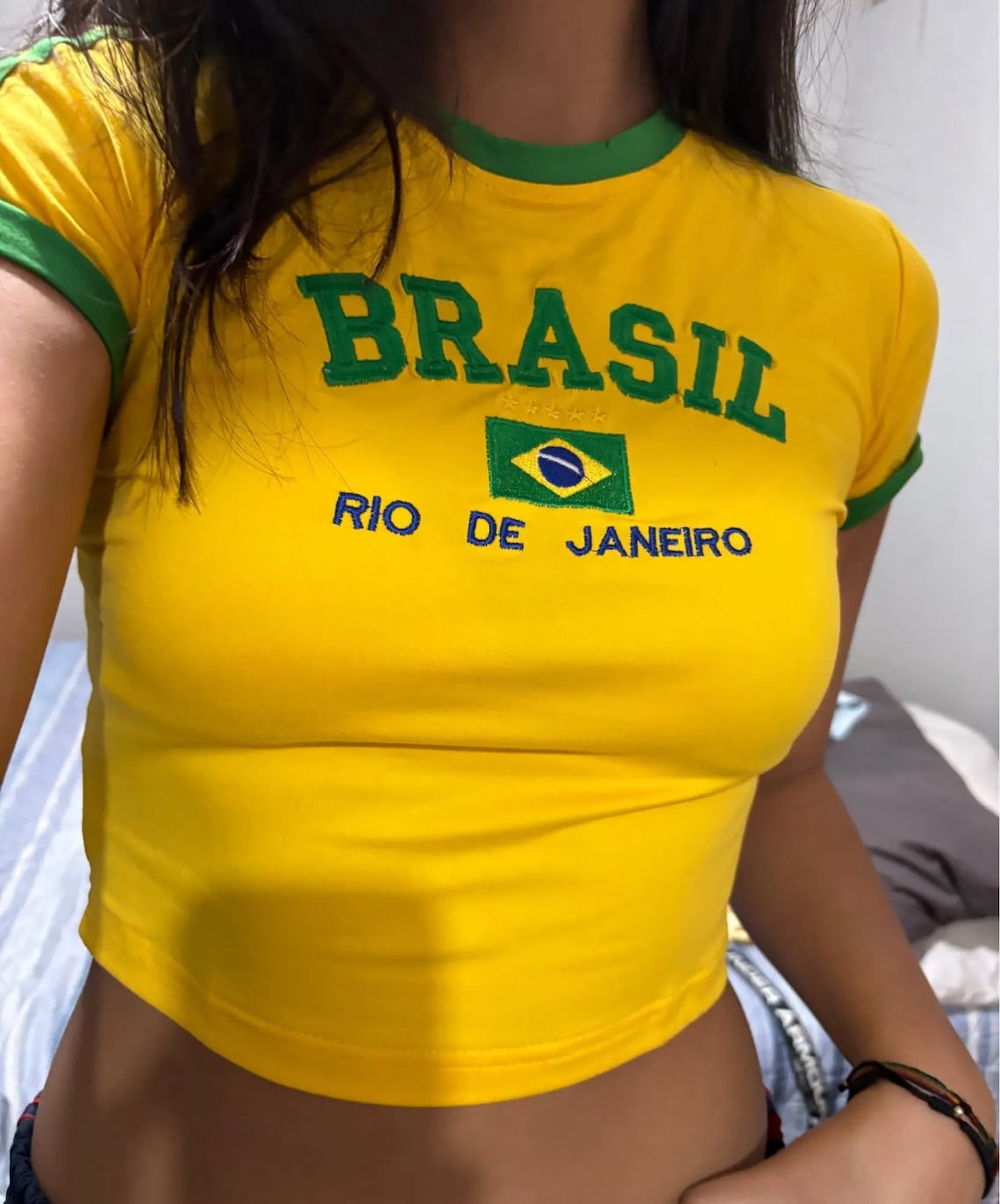 Y2K Brasil Baby Tee (S)