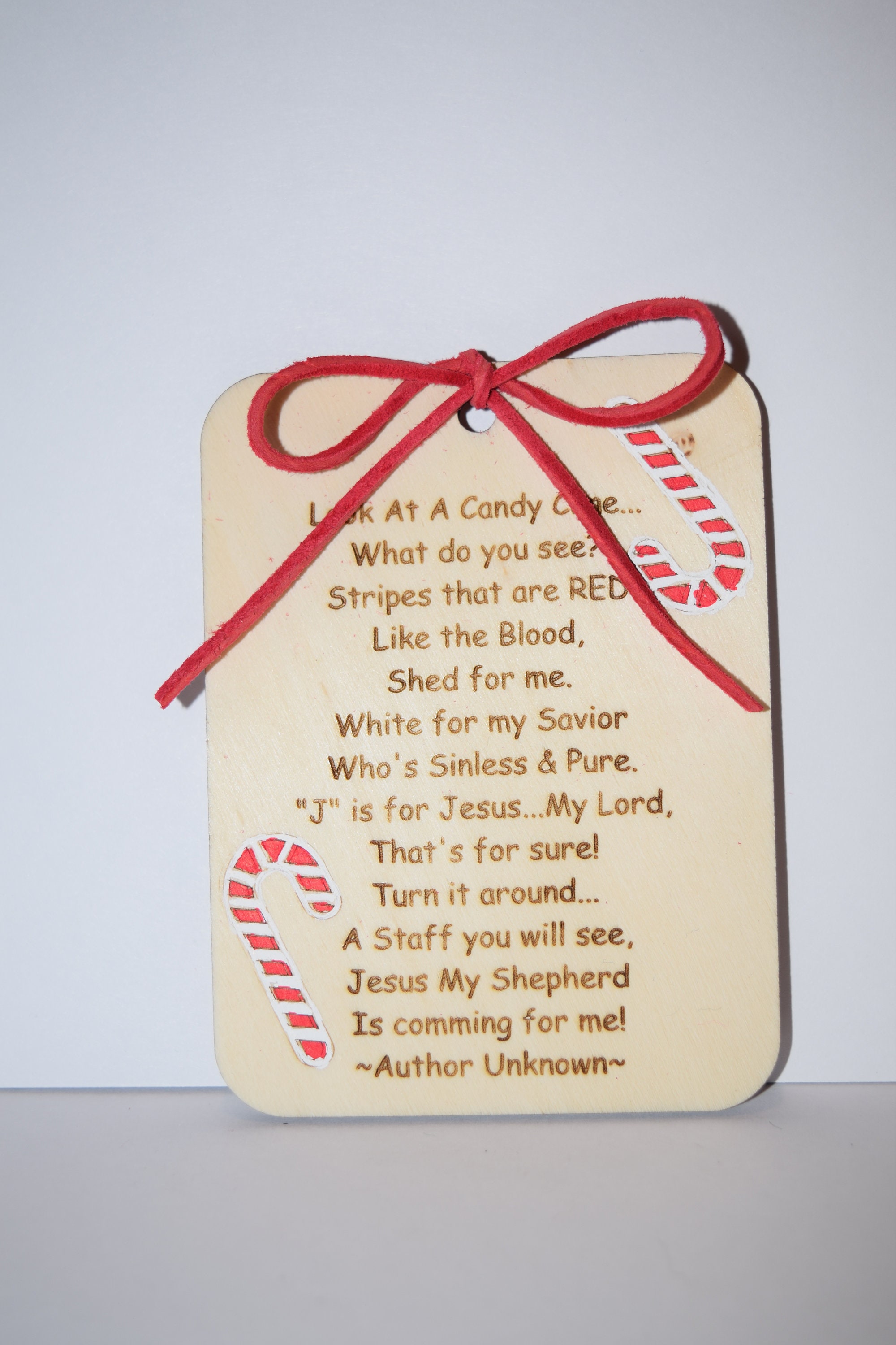 Candy Cane Christmas Ornament Meaning Etsy