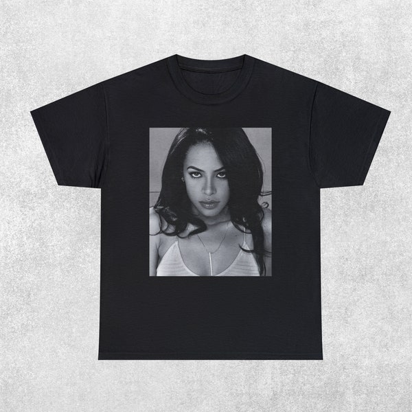 90's Hip Hop T-shirt | Aaliyah Tee | Old School  Rap | Adult Size | Unisex Cotton Tee